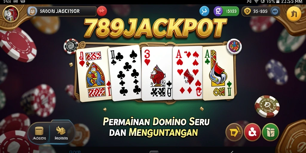 Tampilan gameplay Domino yang seru dan menantang.