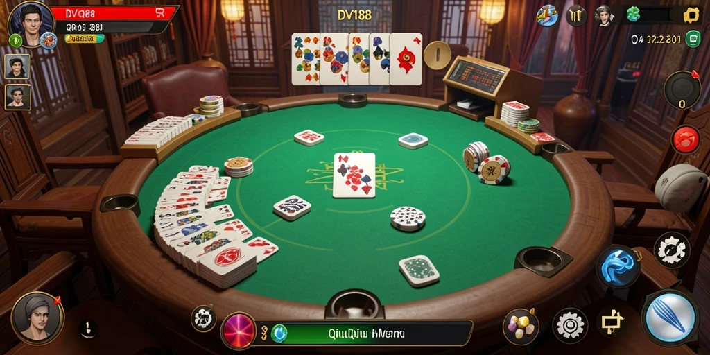 Tangkapan layar dari gameplay seru DV188 QiuQiu.