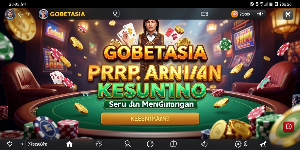 Tampilan menarik gameplay GOBETASIA dengan suasana Kasino.