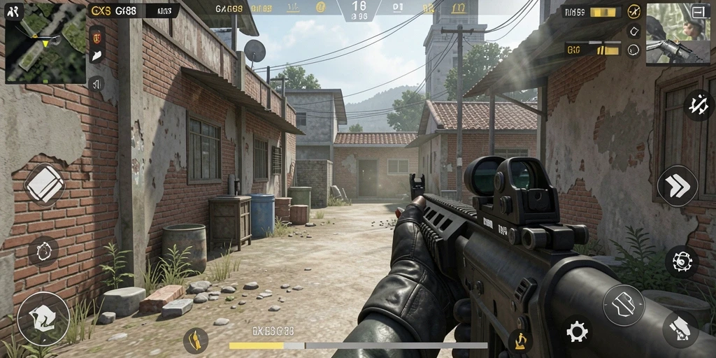 Tampilan menarik dari gameplay GX88 dengan aksi tembak menembak yang intens.