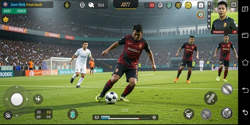 Gameplay memukau dalam pertandingan sepak bola di JOS77.