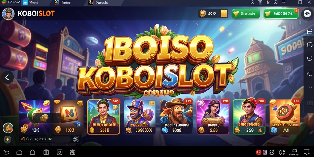 Tampilan menarik dari gameplay KOBOISLOT yang memudahkan pengalaman pengguna.