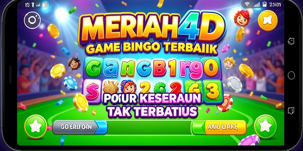 Tampilan menarik dari gameplay Bingo di MERIAH4D.