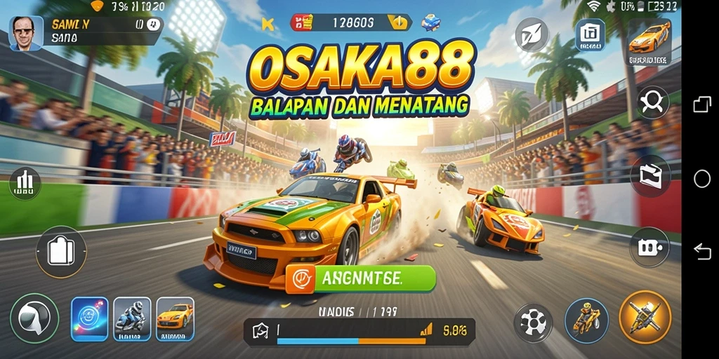 Screenshot gameplay OSAKA88 yang menarik dan dinamis.