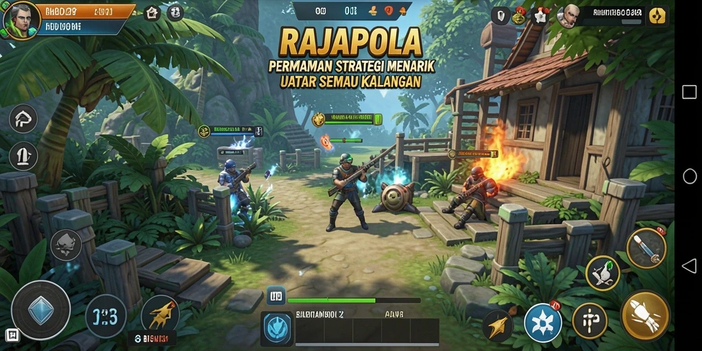 Tampilan gameplay <strong>RAJAPOLA</strong> yang penuh strategi dan tantangan.