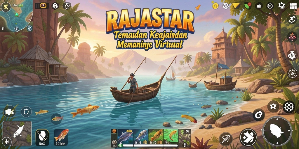 Tangkapan ikanku di RAJASTAR, menunjukkan keseruan bermain Fishing.