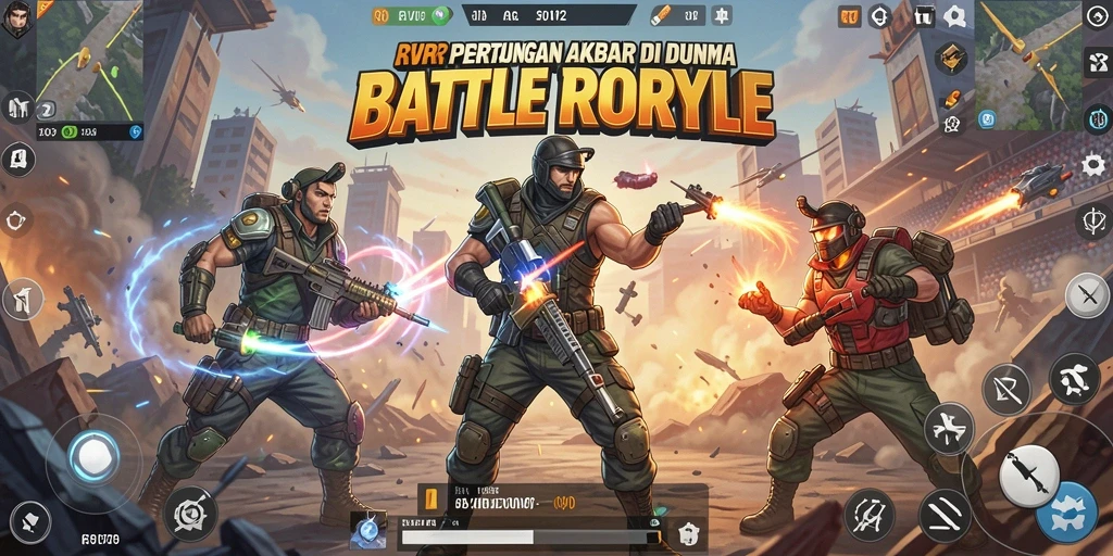 Tampak aksi seru dalam game Battle Royale RVIP2.