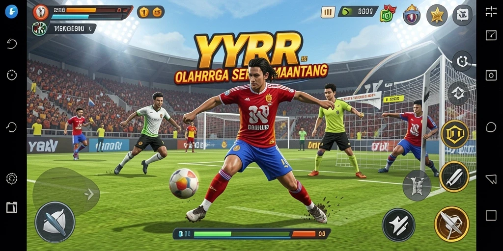 Tampilan gameplay seru dalam <strong>YYRR</strong> saat bertanding melawan pemain lain.