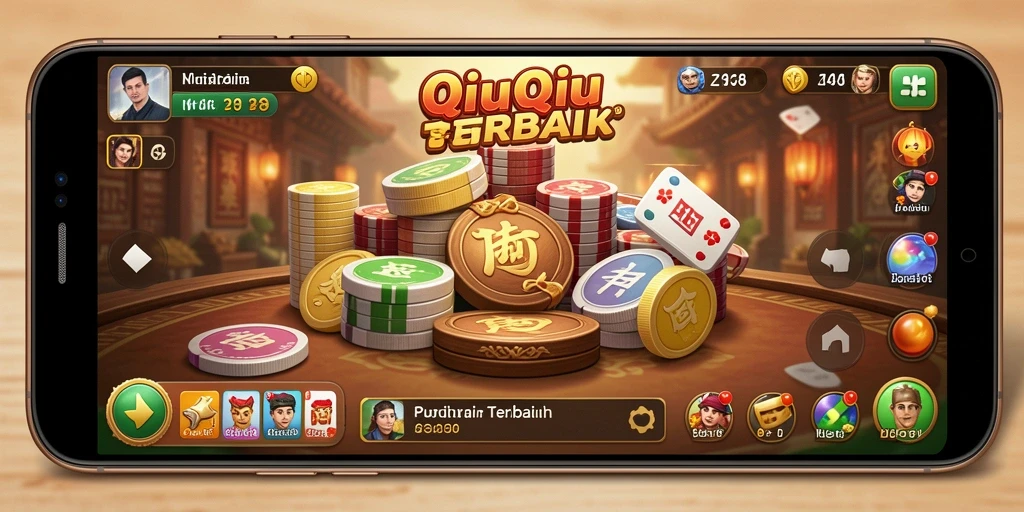 Tampilan gameplay QiuQiu yang seru dan menegangkan.