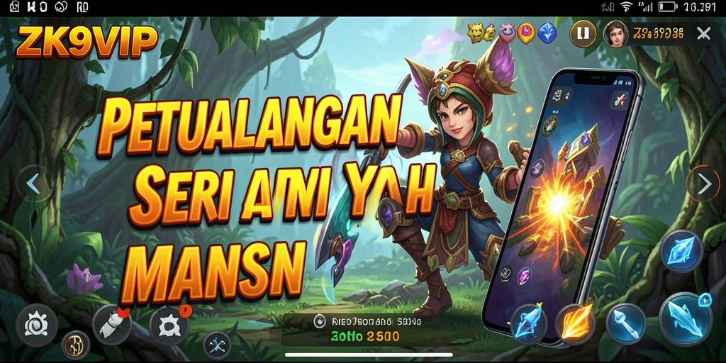 Screenshot dari gameplay ZK9VIP menunjukkan aksi petualangan yang mendebarkan.