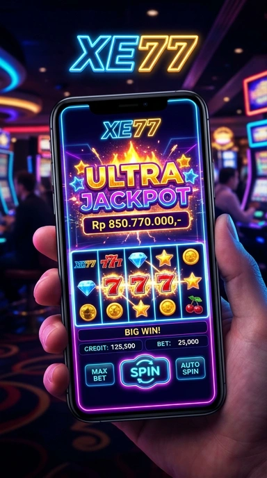 Tampilan antarmuka pengguna xe77 yang sederhana.